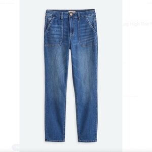 KUT FROM THE KLOTH Stevie Straight Leg High Rise Porck Chop Frt Pkts size 10